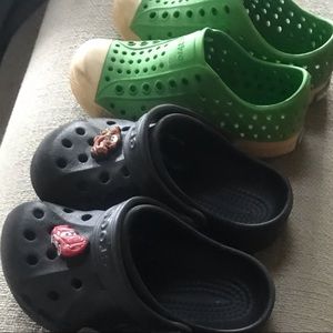 Crocs 8-9 and Natives 9